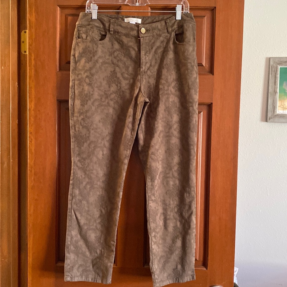 Chico's Brown Patterned Pants - image 1